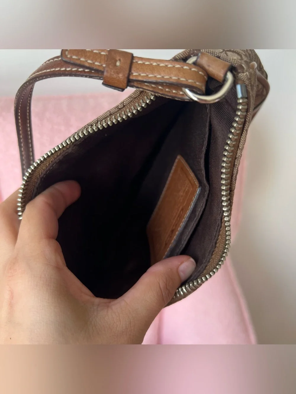Vintage Coach Mini Signature 